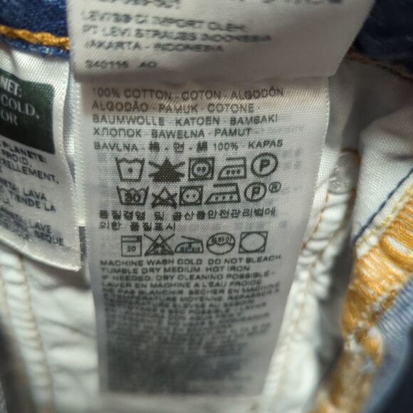 𝅺levi's High Waisted Jeans  Shorts Size 27 - Picture 7 of 8